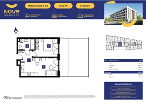2 pokoje, mieszkanie 38,34 m², piętro 1, oferta nr M07, NOVE Dobczyce, Dobczyce, ul. Wesoła / Szkolna