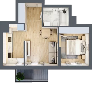 2 pokoje, mieszkanie 39,53 m², piętro 1, oferta nr A/28, Sycylijska, Warszawa, Mokotów, Stegny, ul. Sycylijska