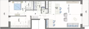 3 pokoje, lokal inwestycyjny 89,13 m², piętro 1, oferta nr V08/1, Marina Royale, Darłowo, ul. Bulwar Zachodzącego Słońca 1