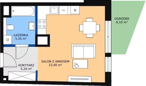 1 pokój, mieszkanie 33,97 m², piętro 1, oferta nr 13, Biała Kamienica, Łódź, Śródmieście, Osiedle Katedralna, ul. Więckowskiego 12