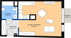 1 pokój, mieszkanie 43,84 m², piętro 6, oferta nr 69, Biała Kamienica, Łódź, Śródmieście, Osiedle Katedralna, ul. Więckowskiego 12