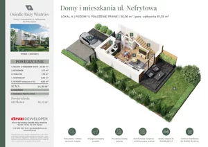 3 pokoje, mieszkanie 61,29 m², parter, oferta nr BNf2_01_AP, Osiedle Róży Wiatrów, Opole, Chmielowice, ul. Nefrytowa / Onyksowa / Śliczna