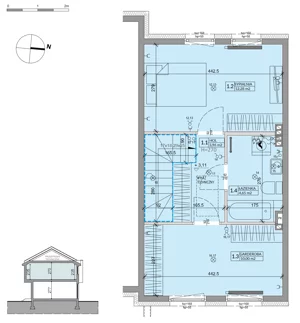 Dom 63,99 m², oferta nr 31A, Ogrody Przyjaciół 5 - etap 3, Warszawa, Białołęka, Szamocin, ul. Cieślewskich