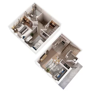 Dom 68,60 m², oferta nr 40B, Ogrody Przyjaciół 5 - etap 4, Warszawa, Białołęka, Szamocin, ul. Inna