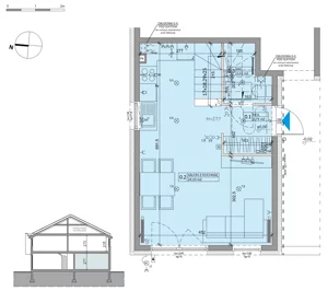 Dom 68,60 m², oferta nr 40B, Ogrody Przyjaciół 5 - etap 4, Warszawa, Białołęka, Szamocin, ul. Inna