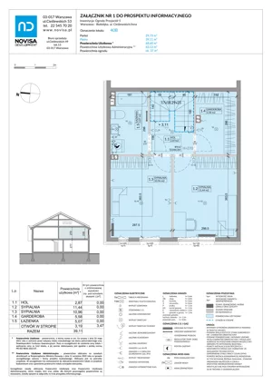 Dom 68,60 m², oferta nr 40B, Ogrody Przyjaciół 5 - etap 4, Warszawa, Białołęka, Szamocin, ul. Inna