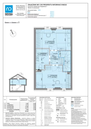 Dom 72,53 m², oferta nr 55A, Nova Magdalenka 7 - etap 5,6, Słomin, ul. Janczewicka
