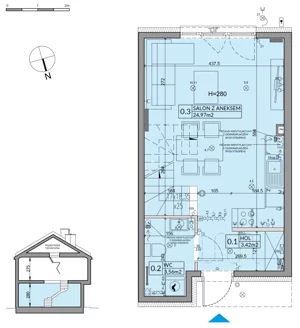 Dom 65,67 m², oferta nr 62B, Nova Magdalenka 7 - etap 7, Słomin, ul. Janczewicka