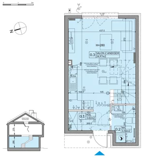 Dom 65,67 m², oferta nr 96A, Nova Magdalenka 7 - etap 8, Słomin, ul. Janczewicka