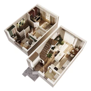 Dom 62,30 m², oferta nr 19B, Osiedle Stokrotki - etap 3, Boryszew, ul. Nadziei