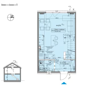 Dom 62,30 m², oferta nr 26A, Osiedle Stokrotki - etap 4, Boryszew, ul. Nadziei