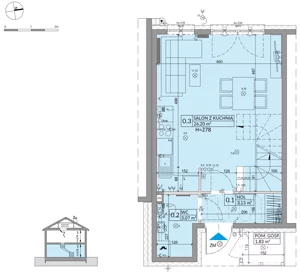 Dom 68,42 m², oferta nr 30A, Osiedle Słoneczne - etap 3, Sulejówek, ul. Szklarniowa
