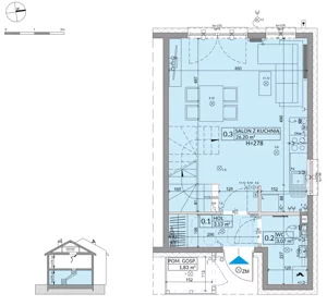 Dom 68,42 m², oferta nr 30B, Osiedle Słoneczne - etap 3, Sulejówek, ul. Szklarniowa