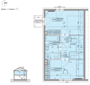 Dom 68,42 m², oferta nr 31A, Osiedle Słoneczne - etap 4, Sulejówek, ul. Szklarniowa
