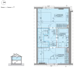 Dom 68,42 m², oferta nr 31B, Osiedle Słoneczne - etap 4, Sulejówek, ul. Szklarniowa