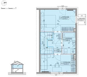 Dom 68,42 m², oferta nr 35B, Osiedle Słoneczne - etap 4, Sulejówek, ul. Szklarniowa