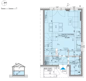 Dom 68,42 m², oferta nr 35B, Osiedle Słoneczne - etap 4, Sulejówek, ul. Szklarniowa