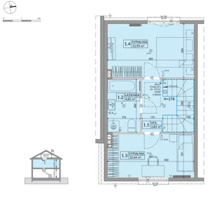 Dom 68,42 m², oferta nr 41A, Osiedle Słoneczne - etap 4, Sulejówek, ul. Szklarniowa