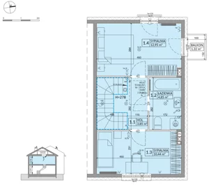 Dom 68,42 m², oferta nr 41B, Osiedle Słoneczne - etap 4, Sulejówek, ul. Szklarniowa