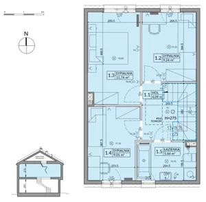 Dom 85,91 m², oferta nr 10B, Arkady Walendów - etap 3, Walendów, ul. Brzozowa