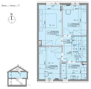 Dom 85,17 m², oferta nr 11A, Arkady Walendów - etap 3, Walendów, ul. Brzozowa