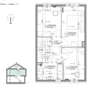 Dom 85,17 m², oferta nr 178A, Arkady Walendów etap 4-5, Walendów, ul. Brzozowa