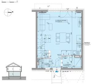 Dom 80,54 m², oferta nr 39B, Ogrody Przyjaciół 5 - etap 4, Warszawa, Białołęka, Szamocin, ul. Inna