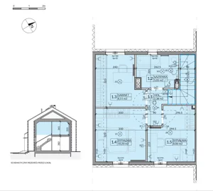 Dom 77,26 m², oferta nr 2, Ahoj Pogórze, Pogórze, ul. Feliksa Dorsza