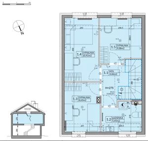 Dom 82,07 m², oferta nr 39B, Nova Magdalenka 7 - etap 5,6, Słomin, ul. Janczewicka