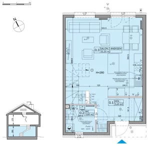 Dom 82,62 m², oferta nr 54B, Nova Magdalenka 7 - etap 5,6, Słomin, ul. Janczewicka