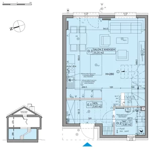 Dom 82,62 m², oferta nr 67B, Nova Magdalenka 7 - etap 8, Słomin, ul. Janczewicka