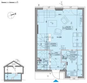 Dom 82,07 m², oferta nr 98A, Nova Magdalenka 7 - etap 8, Słomin, ul. Janczewicka