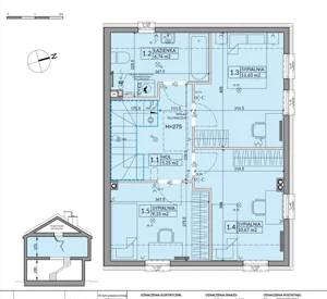 Dom 92,73 m², oferta nr 102A, Nova Magdalenka 7 - etap 7, Słomin, ul. Janczewicka