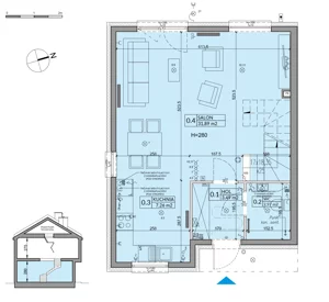 Dom 92,73 m², oferta nr 103B, Nova Magdalenka 7 - etap 7, Słomin, ul. Janczewicka
