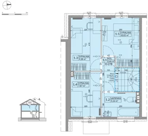 Dom 77,99 m², oferta nr 27A, Osiedle Słoneczne - etap 3, Sulejówek, ul. Szklarniowa