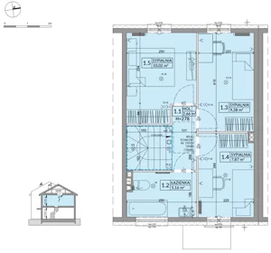 Dom 77,99 m², oferta nr 27B, Osiedle Słoneczne - etap 3, Sulejówek, ul. Szklarniowa