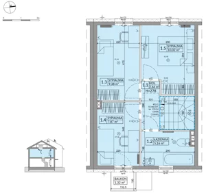 Dom 77,99 m², oferta nr 28A, Osiedle Słoneczne - etap 3, Sulejówek, ul. Szklarniowa