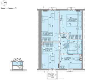 Dom 77,99 m², oferta nr 33A, Osiedle Słoneczne - etap 4, Sulejówek, ul. Szklarniowa