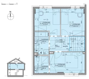 Dom 94,50 m², oferta nr 10A, Arkady Walendów - etap 3, Walendów, ul. Brzozowa