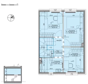 Dom 72,70 m², oferta nr 32B, Osiedle Stokrotki - etap 4, Boryszew, ul. Nadziei