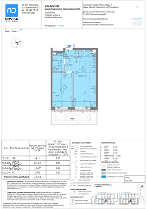 2 pokoje, mieszkanie 43,79 m², parter, oferta nr SU1, Miasto Ogród 6, Ożarów Mazowiecki, ul. Widok