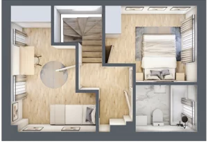 Dom 65,04 m², oferta nr 19, Zielone Ogrody, Łódź, Widzew, ul. Zygmunta