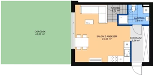 Dom 81,17 m², oferta nr 19B, Ogrody Przyjaciół 5, Warszawa, Białołęka, Szamocin, ul. Cieślewskich/Inna