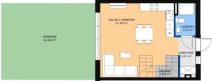 Dom 80,54 m², oferta nr 20B, Ogrody Przyjaciół 5, Warszawa, Białołęka, Szamocin, ul. Cieślewskich/Inna