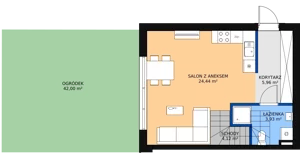 Dom 81,17 m², oferta nr 21B, Ogrody Przyjaciół 5, Warszawa, Białołęka, Szamocin, ul. Cieślewskich/Inna