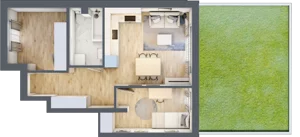 3 pokoje, mieszkanie 46,34 m², parter, oferta nr 89, Manufaktura Marki 2, Marki, ul. Stawowa