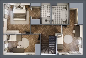 Dom 140,89 m², oferta nr 2B, Wille przy Lesie, Jazgarzewszczyzna, ul. Krzywa
