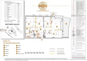 4 pokoje, mieszkanie 115,11 m², piętro 1, oferta nr B1.B2.P1.M7, Faktoria Młyn, Kraków, Bieńczyce, ul. Kocmyrzowska 3A