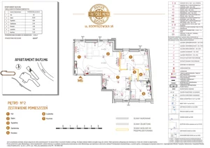 2 pokoje, mieszkanie 62,64 m², piętro 2, oferta nr B4.P2.M6, Faktoria Młyn, Kraków, Bieńczyce, ul. Kocmyrzowska 3A