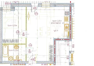 2 pokoje, apartament inwestycyjny 46,59 m², piętro 2, oferta nr 43, Perła Mórz, Sianożęty, ul. Lotnicza 1